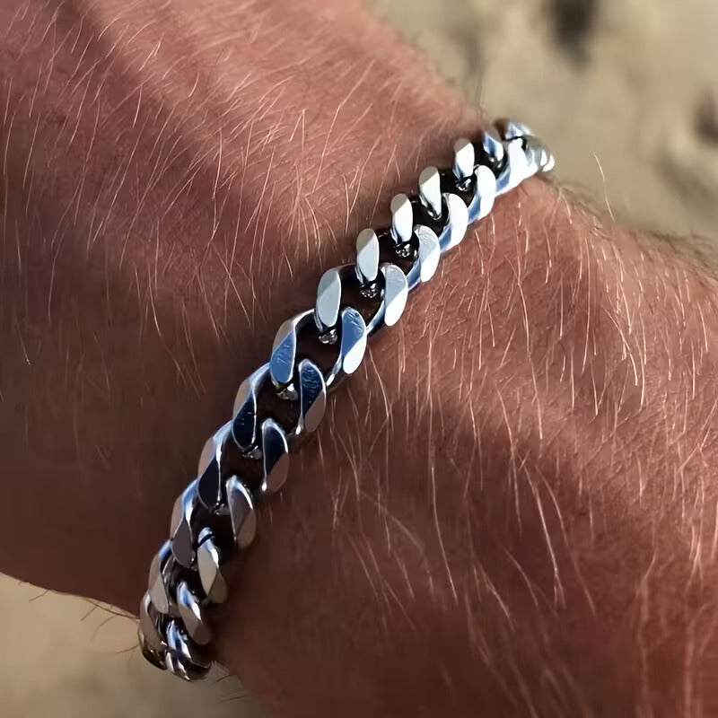 Elegant Adjustable Chain Bracelet for Men – Premium Steel