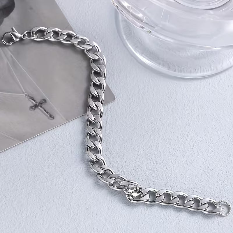 Elegant Adjustable Chain Bracelet for Men – Premium Steel