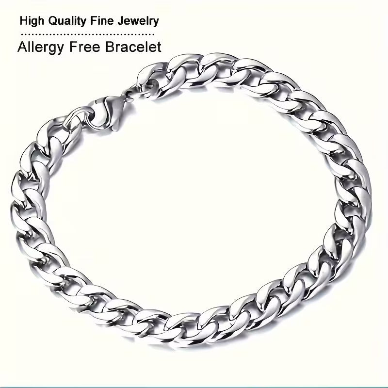 Elegant Adjustable Chain Bracelet for Men – Premium Steel